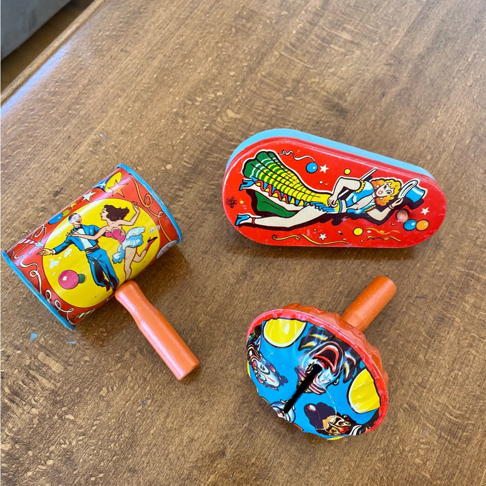 Vintage New Year’s Eve party noise makers